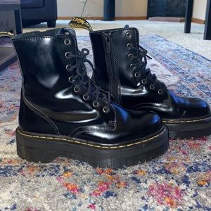 Dr. Martin Jadon smooth leather platform